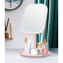 Espelho Para Maquiagem Touch Mesa Inteligente Com Luz Led Portátil Ajustável
