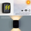 Kit 2-8 Luminária De Parede Led Arandela Solar com 2 Focos Externa À Prova D'Água