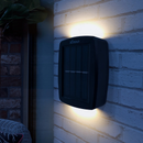 Kit 2-8 Luminária De Parede Led Arandela Solar com 2 Focos Externa À Prova D'Água