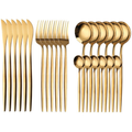 Faqueiro  Dourado Luxo em Aço Inoxidável | Izla Store