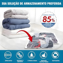 Kit 5/10 Saco a Vacuo COM ou SEM Bomba Organização de Roupas Mala Viagem Guarda Roupas Edredom Cobertor Vários Tamanhos