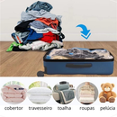 Kit 5/10 Saco a Vacuo COM ou SEM Bomba Organização de Roupas Mala Viagem Guarda Roupas Edredom Cobertor Vários Tamanhos