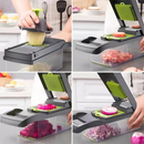 Fatiador Profissional Multifuncional 16 em 1/6 em 1 de Aço Inoxidável - Ideal para Vegetais, Frutas e Legumes
