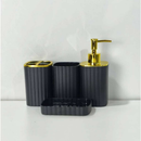 Kit Banheiro 6 Peças Conjunto Moderno Lavabo Completo com Escova Sanitário.