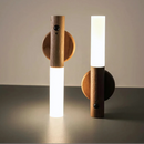Kit 1/2 pcs Luminária Elegante De Madeira Led Sensor Movimento Presença